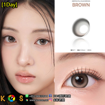 [1Day]Lenstown Keeping Lens Olive Brown 키핑렌즈 슬릭브라운